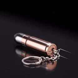 Custom Metal Cigar Refillable Golden Classic Reusable Gas Portable Mini Gun Bullet Shaped Keychain Torch Cigarettes Lighters