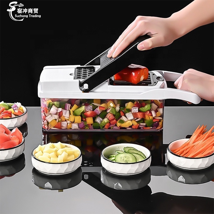 Adjustable Multifunctional Vegetable Cutter Slicer Pro 26 in 1 Onion Professional Food Vegetable Chopper