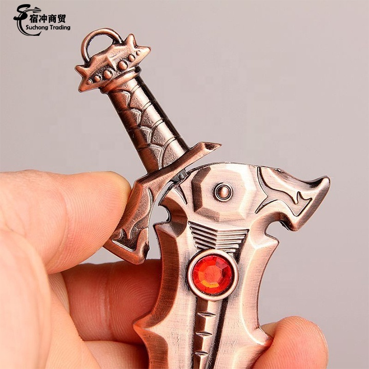 Creative Windproof Cool Metal Gas Butane Sword Cigarette Torch Lighter