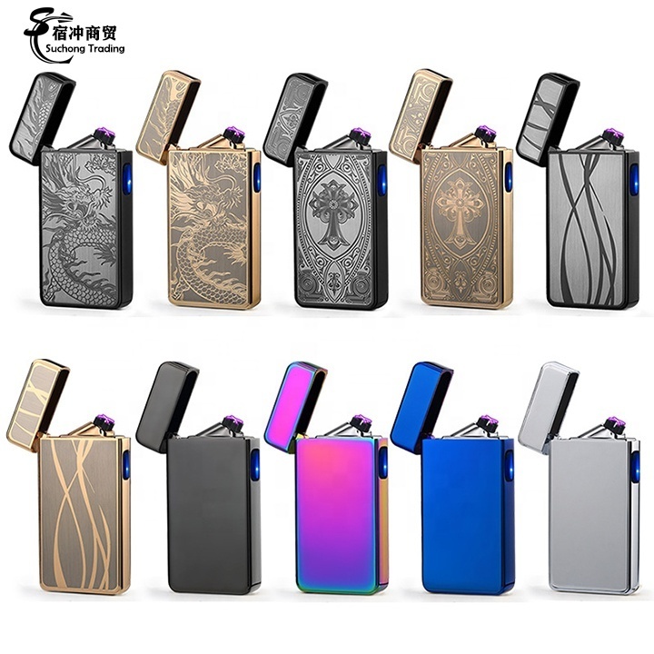 2023 Electric Dragon Lighter USB Rechargeable Cigarette Electronic Plasma Dual Arc Lighters