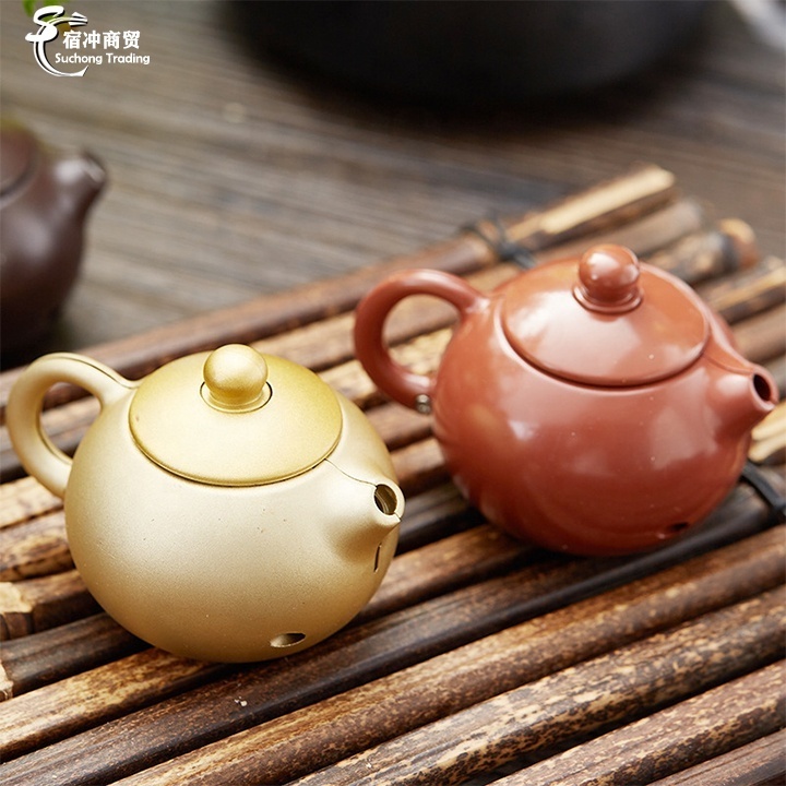 Novelty Cool Chinese Culture Xishi Tea Pot Windproof Direct Blue Flame Funny Handle Gas Torch Teapot Lighter