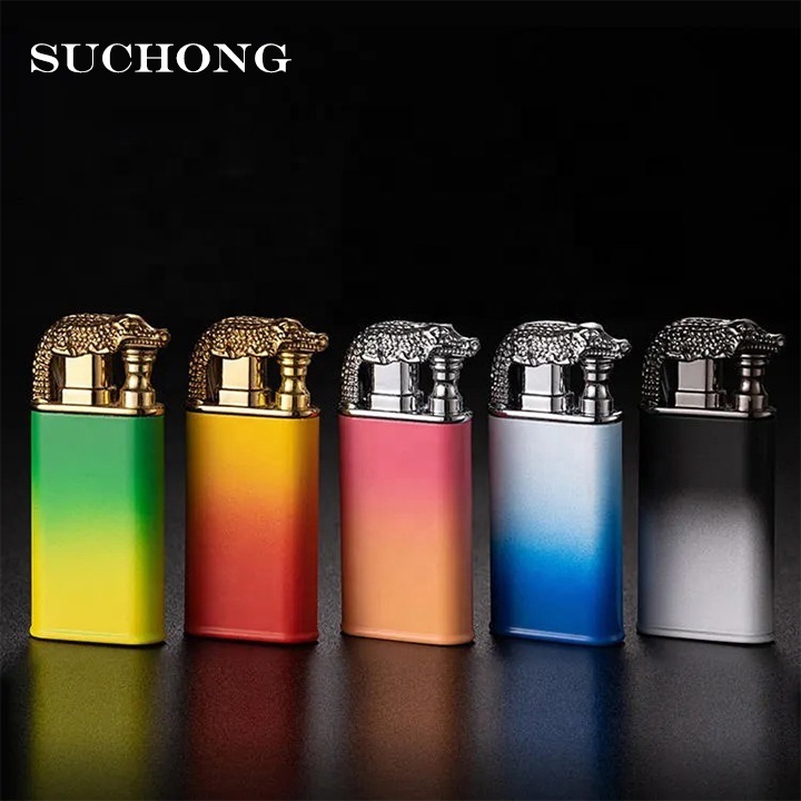 Tiktok Custom Novelty Cool Gradient Croc Dragon Lighter