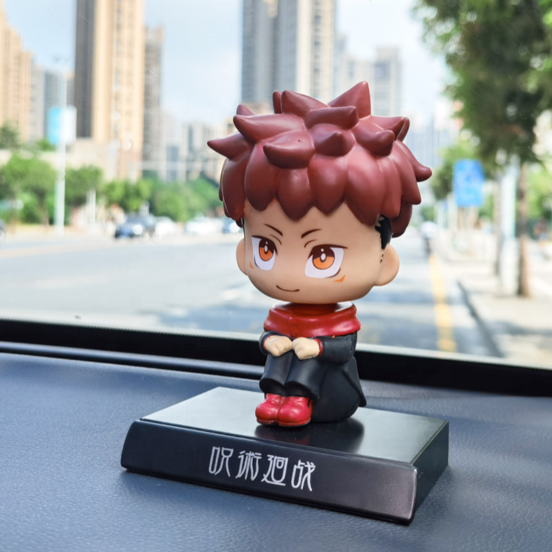 Mini Anime Jujutsu Kaisen Bobblehead Doll Car Decoration Action Figure Toys Factory