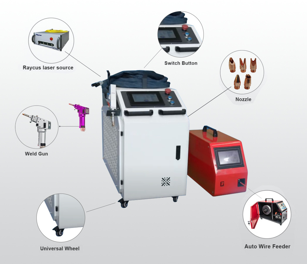 Handheld Qilin laser head welding machine 1000w 1500w 2000w 3000w