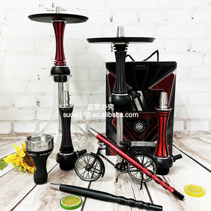 Factory self-marketing stainless steel hookah, new Russian ALPHA reverse hookah, gift box packaging