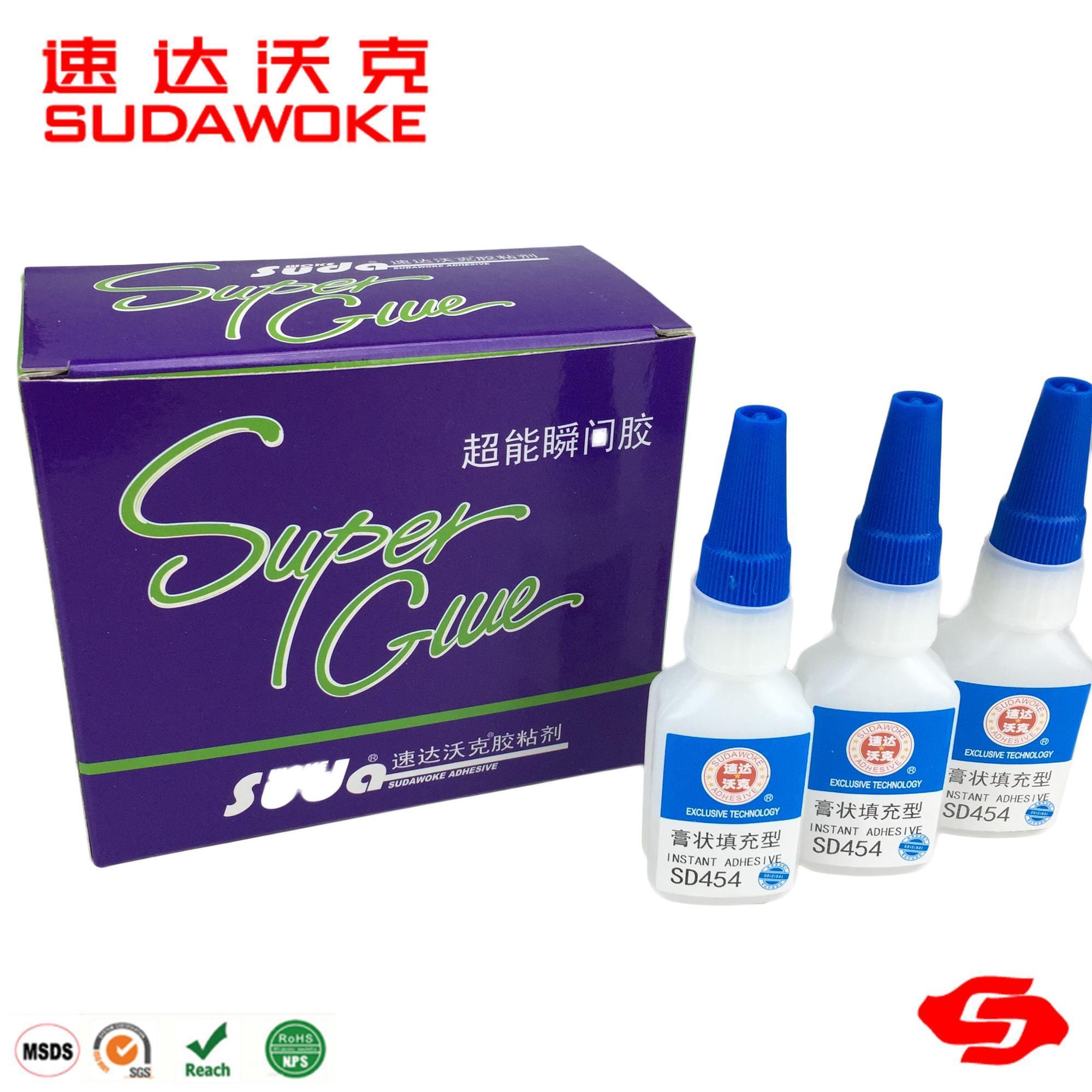 SD454 high strength fast bonding super glue gel