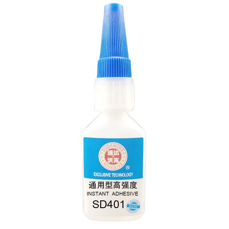 High quality 401 rubber bond super glue 502 instant adhesive 20g Complimentary glue tube