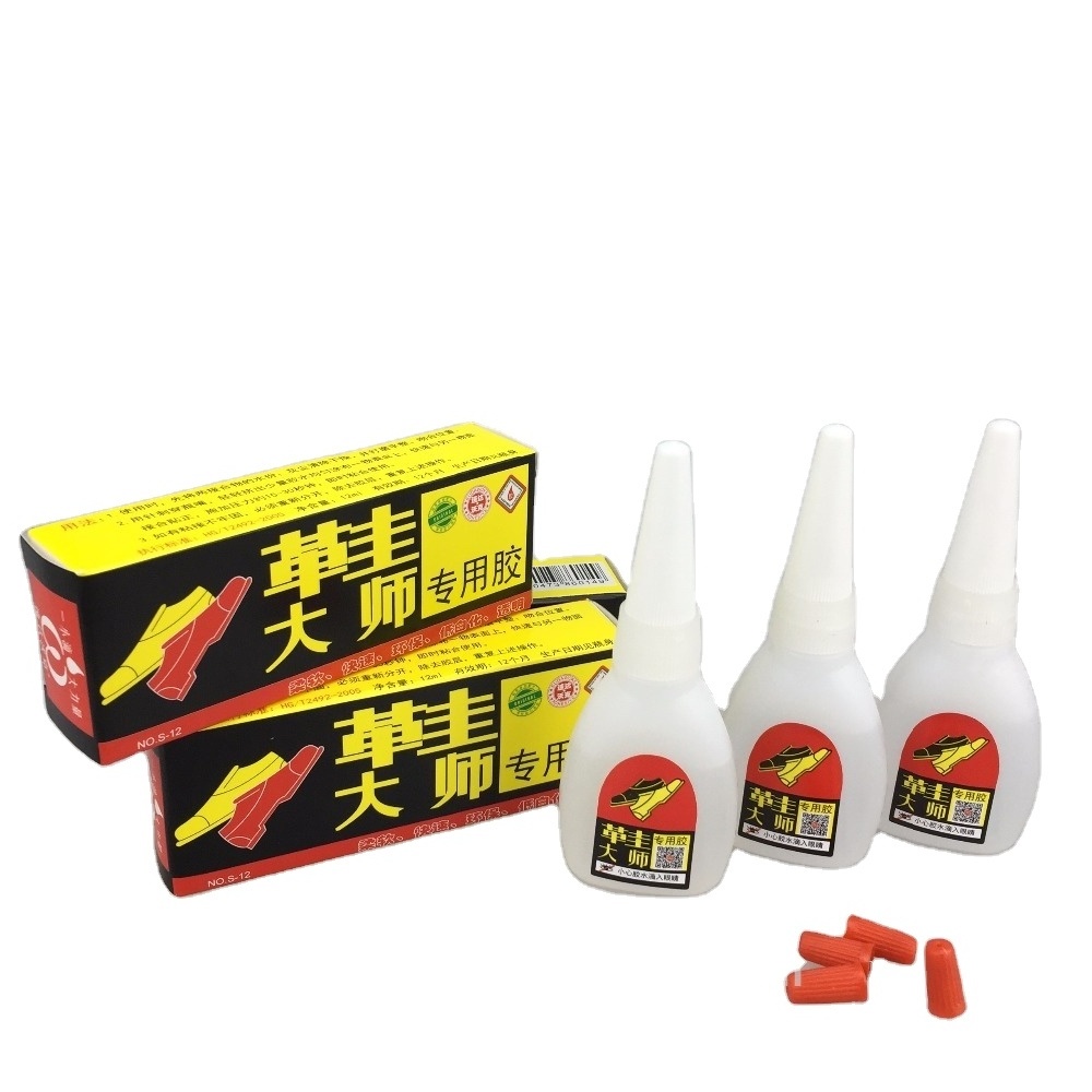 Hot Sale Shoes master 502 super glue for Footwear leather shoe repair glue with cyanoacrylate 10g shoes glus