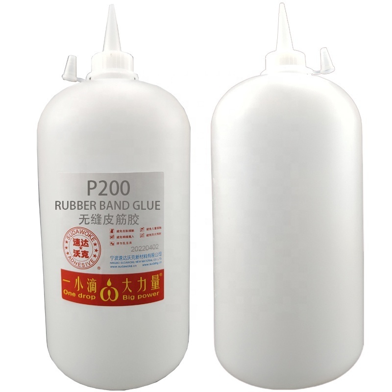 P200 Super rubber band glue  Low whitening hair circle mending shoes repairing glue 1kg