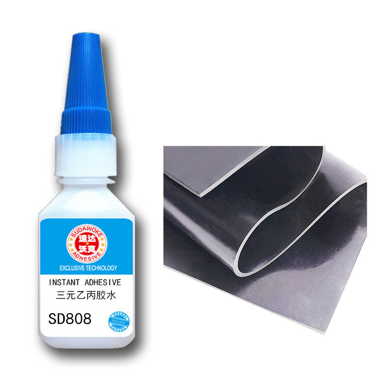 Plastic glue cyanoacrylate Bonding rubber SD808 Adhesive instant glue 100g