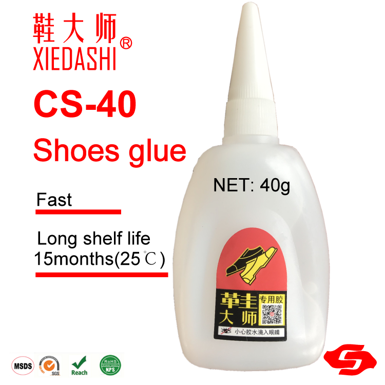 40g Quick strong flexible shoes repair super glue 502 CS-40