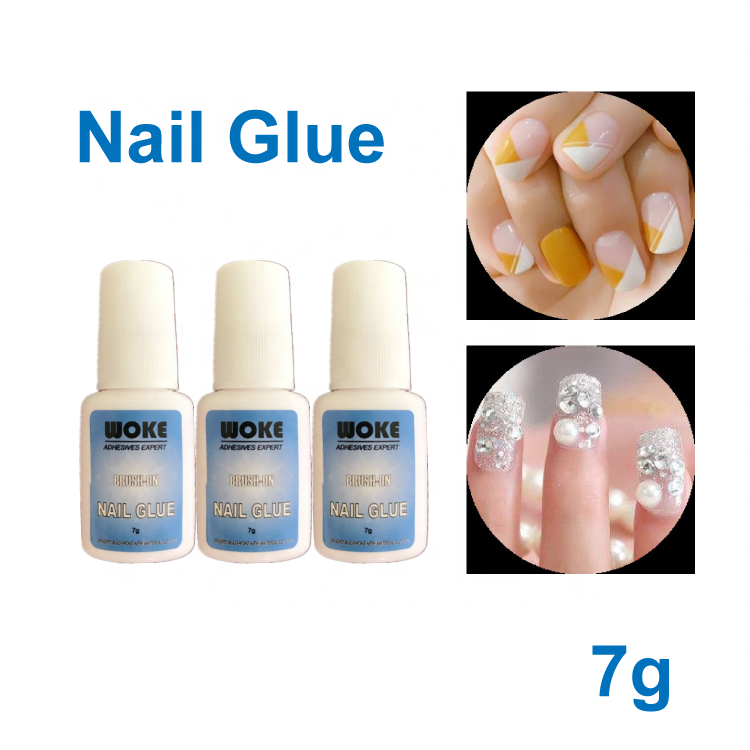 10g High Quality Nail Glue With Brush Strong Adhesive for Nail super glue powder glue