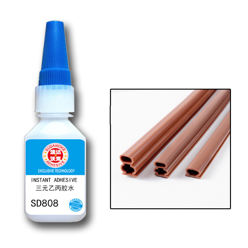 Plastic glue cyanoacrylate Bonding rubber SD808 Adhesive instant glue 100g