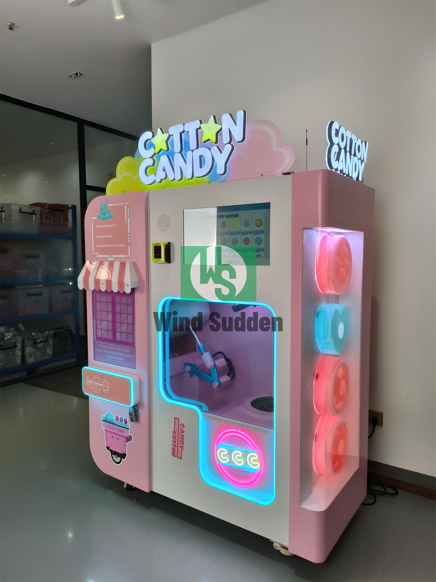 Supermarket Unmanned Bar 24 Hour Automatic Electronics Conveyor Belt Mini Snack Cotton Candy Vending Machine Snacks In Malaysia