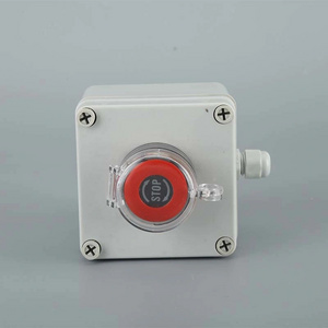 Red Control Station Push Button Switch Plastic Enclosure