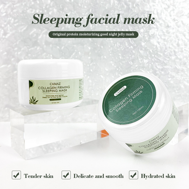 CAMAZ Face Care Facial Moisturizer Hydrating Skincare Collagen Night Water Sleeping Face Mask