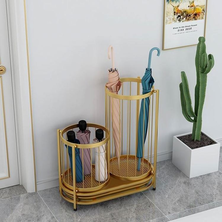 Household Umbrella Stand Hotel Commercial Into Door Dripping Umbrella Bucket Umbrella Storage Rack