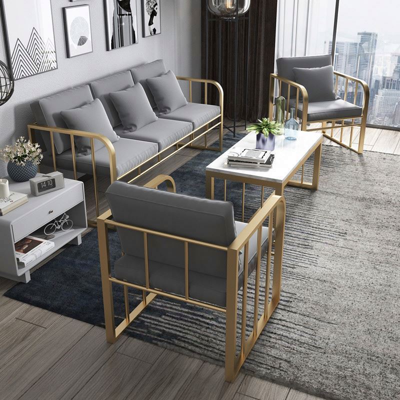 Nordic Modern Sofa Small Living Room Ins Style Web Celebrity Chair Office Metal Sofa Combination Leisure Sofa Chair