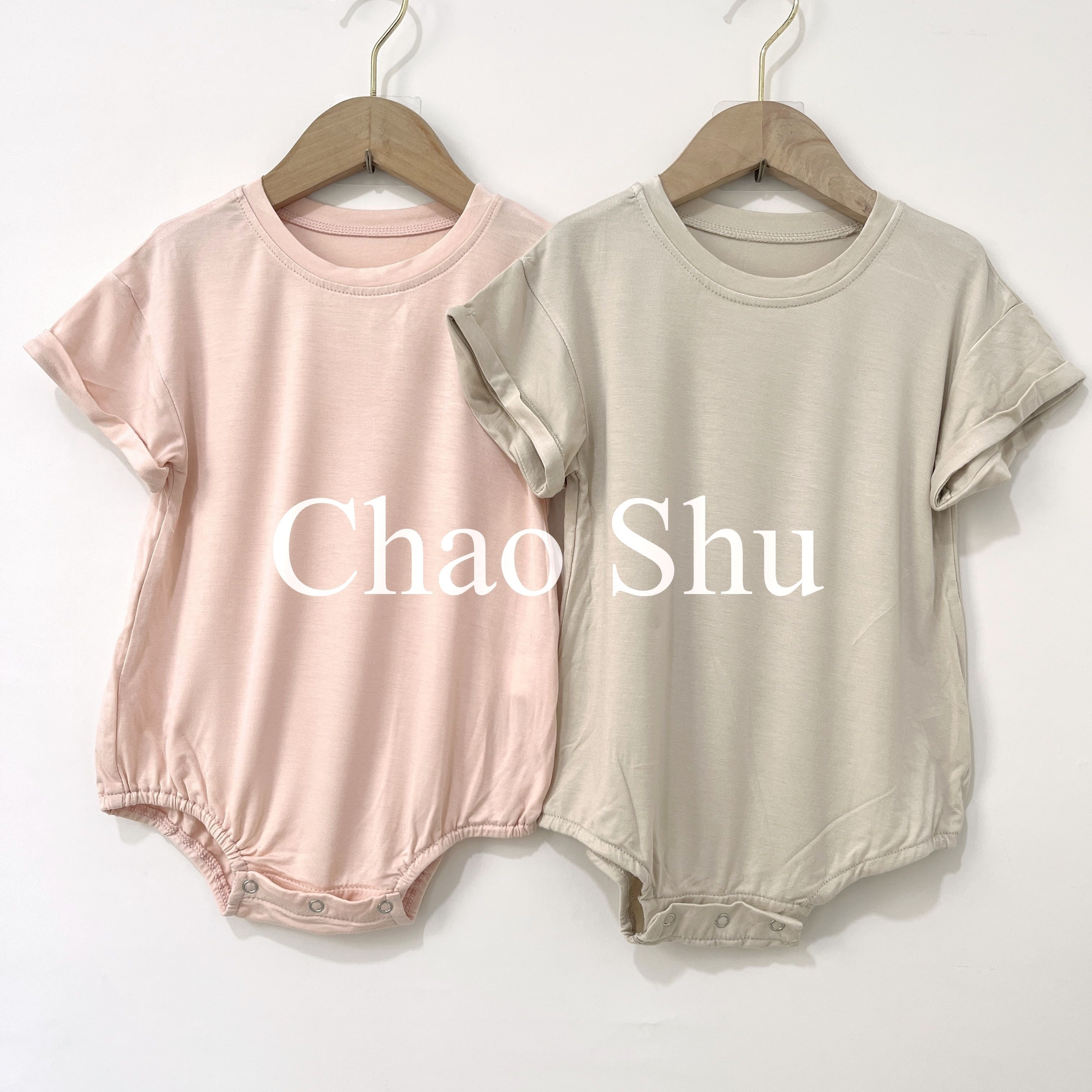 OEM Service Bamboo Romper Summer Newborn Infant Toddler Boys Girls Clothes Neutral Baby Bubble Romper