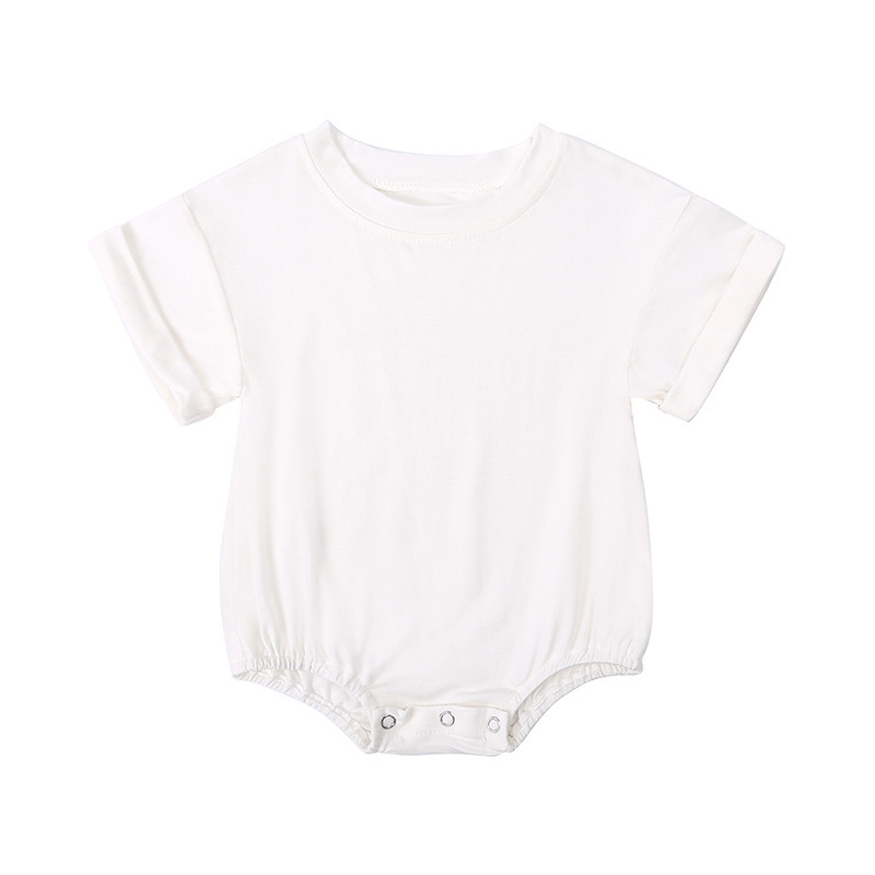 OEM Service Bamboo Romper Summer Newborn Infant Toddler Boys Girls Clothes Neutral Baby Bubble Romper