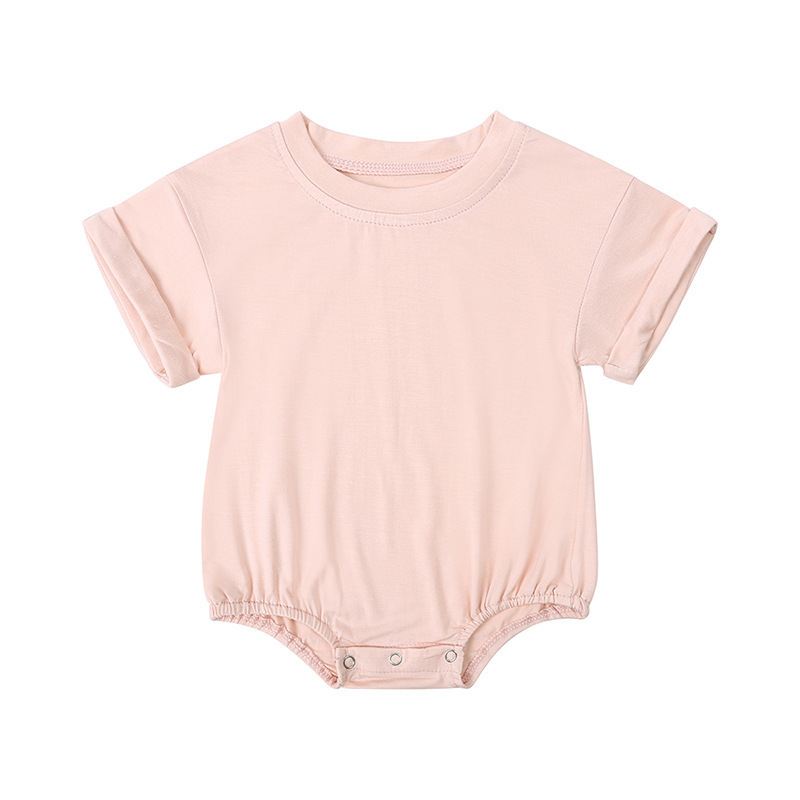 OEM Service Bamboo Romper Summer Newborn Infant Toddler Boys Girls Clothes Neutral Baby Bubble Romper