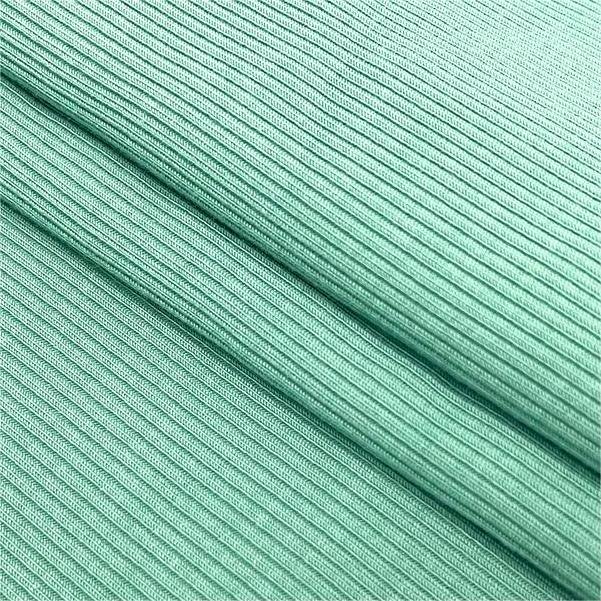 1*1 100% Organic cooling knitted ribbed bamboo fabric cotton spandex jersey baby clothing by the yard