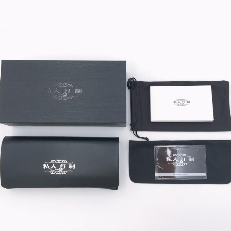 Jheyewear ready to ship high quality sunglasses cleaning cloth card case set