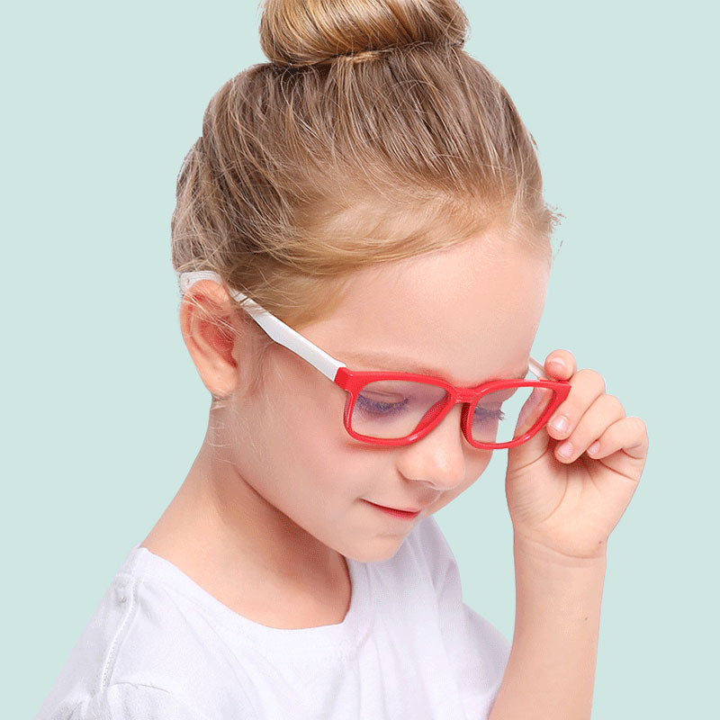 new flexible silicone optical eyeglasses frames computer glasses bluelight kids anti blue light blocking glasses for kids