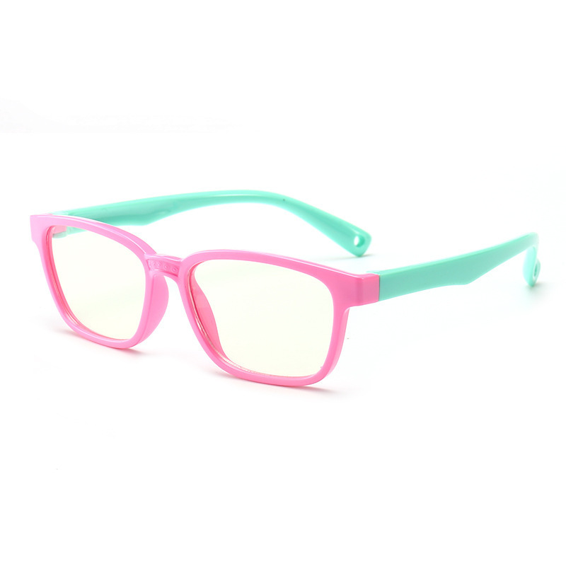 new flexible silicone optical eyeglasses frames computer glasses bluelight kids anti blue light blocking glasses for kids