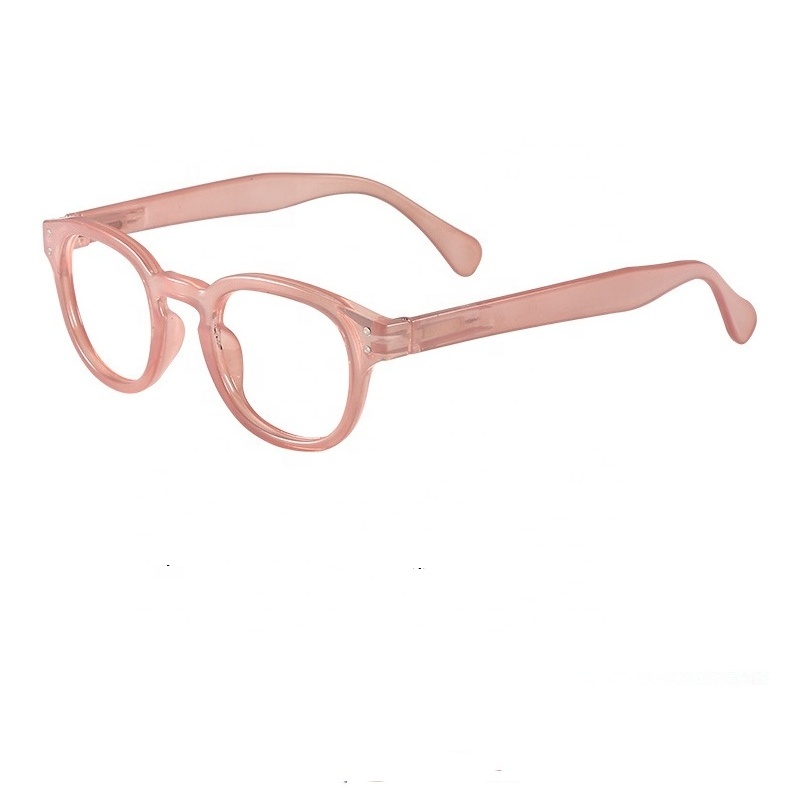 Shanghai JH Full Plastic Frame Spring Hinge High Quality  Big Vision Reading Glasses For Men Women