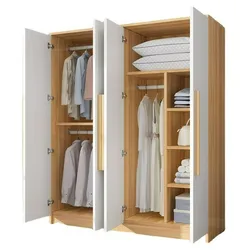 2023 Suessen Fashion Simple Nordic Household Bedroom Wardrobe With Opposite Doors Economical Wardrobe