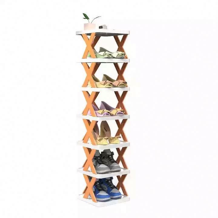 HOT SALE Home Furniture Folding Plastic Shoe Shelf Multi-Layer Shoe Rack