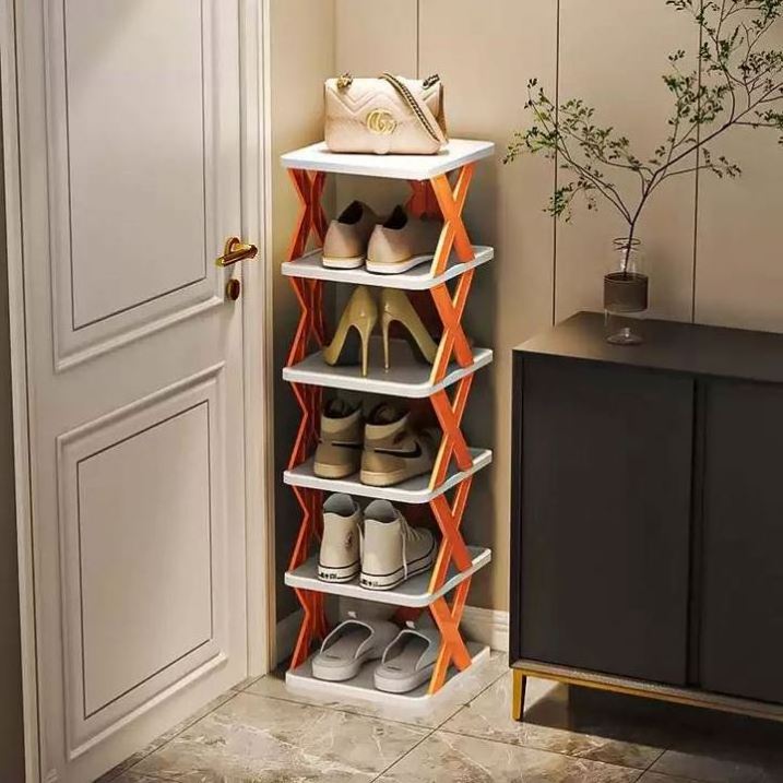 HOT SALE Home Furniture Folding Plastic Shoe Shelf Multi-Layer Shoe Rack