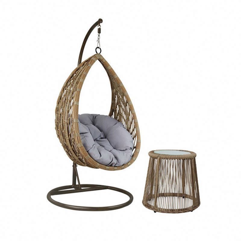 2023 Suessen Swing Hanging Basket Cane Chair Garden Balcony Bird's Nest Cane Woven Arc Hanging Basket Factory Wholesale