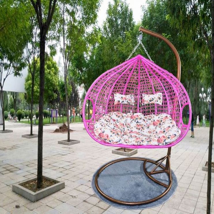 2023 Suessen Cheap Price Indoor Outdoor Acrylic Modern Hanging Swing Chair Patio Rattan Wicker Egg Swing Clear Chair