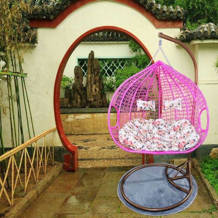 2023 Suessen Cheap Price Indoor Outdoor Acrylic Modern Hanging Swing Chair Patio Rattan Wicker Egg Swing Clear Chair