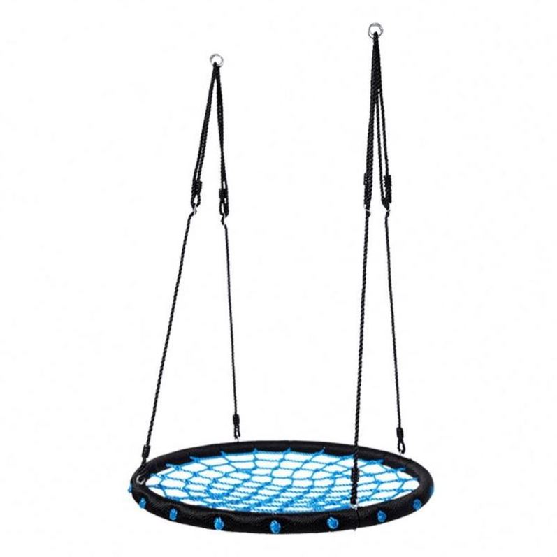 2024 Fully Assemble Saucer Spinning Outdoor Tree Round Rope Spider Web Baby Patio Swings