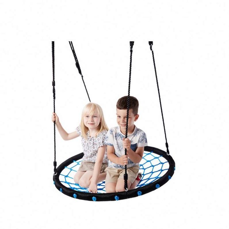 2024 Fully Assemble Saucer Spinning Outdoor Tree Round Rope Spider Web Baby Patio Swings