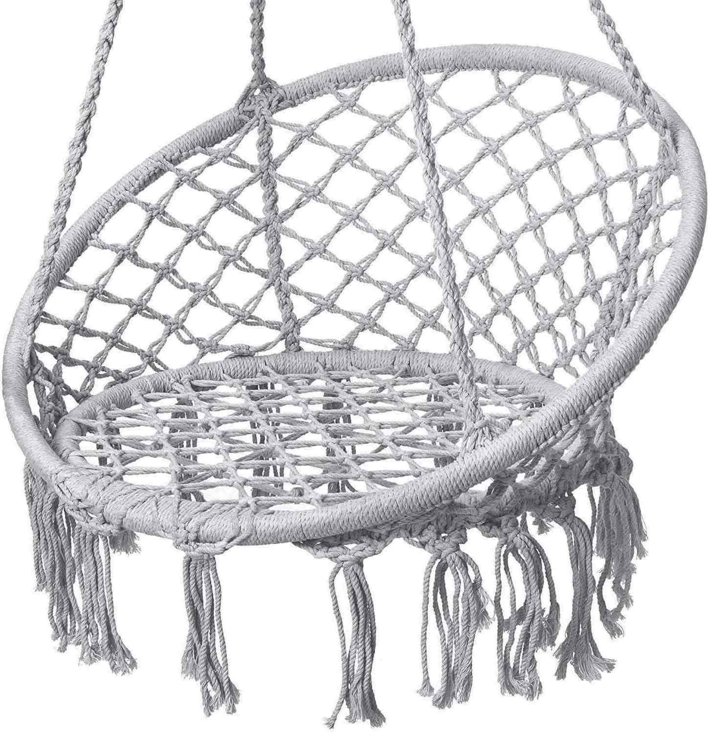 2023 Hot Sell Durable Cotton Rope Swing Chair For Bedroom Patio Garden Deck