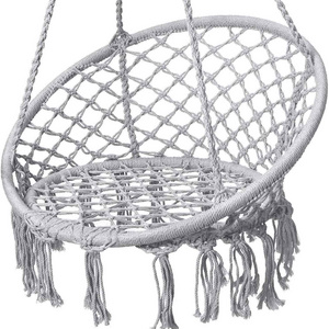 2023 Hot Sell Durable Cotton Rope Swing Chair For Bedroom Patio Garden Deck