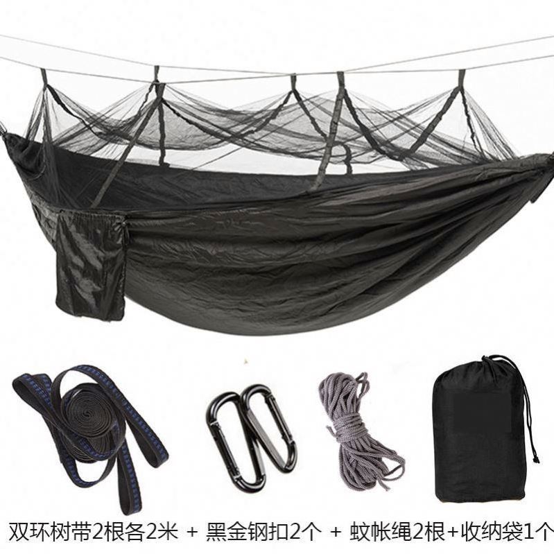 European And American Extended Camping Double 260*140 Aerial Tent Hammock With Mosquito Net