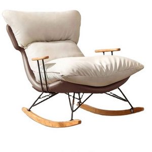 Modern Outdoor Wood Rocking Chair For Sale