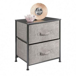 Suessen Removable Storage Cabinet Simple Fabric Nightstand Bedroom Storage Cabinet With Drawers