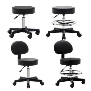 2023 Suessen Modern Minimalist Front Desk Bar Chair Back Lab Round Stool Manicure Rotary Lift Barber Chair Factory Wholesale