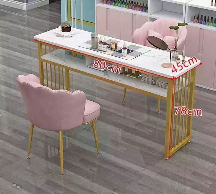 Nice Nails Bar Station Salon Furniture Wood Nail Tables Nail Desk Manicure Table With Chair