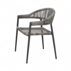 Support Custom Modern Nordic Style Outdoor Rattan Chair Terrace Casual Back Rattan Chair Garden Chair