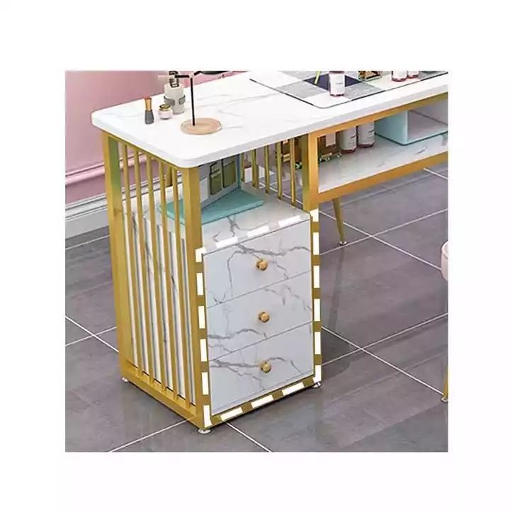 Nice Nails Bar Station Salon Furniture Wood Nail Tables Nail Desk Manicure Table With Chair