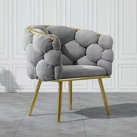 Chair Gold Luxury Cheap Nordic Modern Wholesale Metal Sofa Home Sets Velvet Waiting Lounge Accent Furniture Living Room Chairs