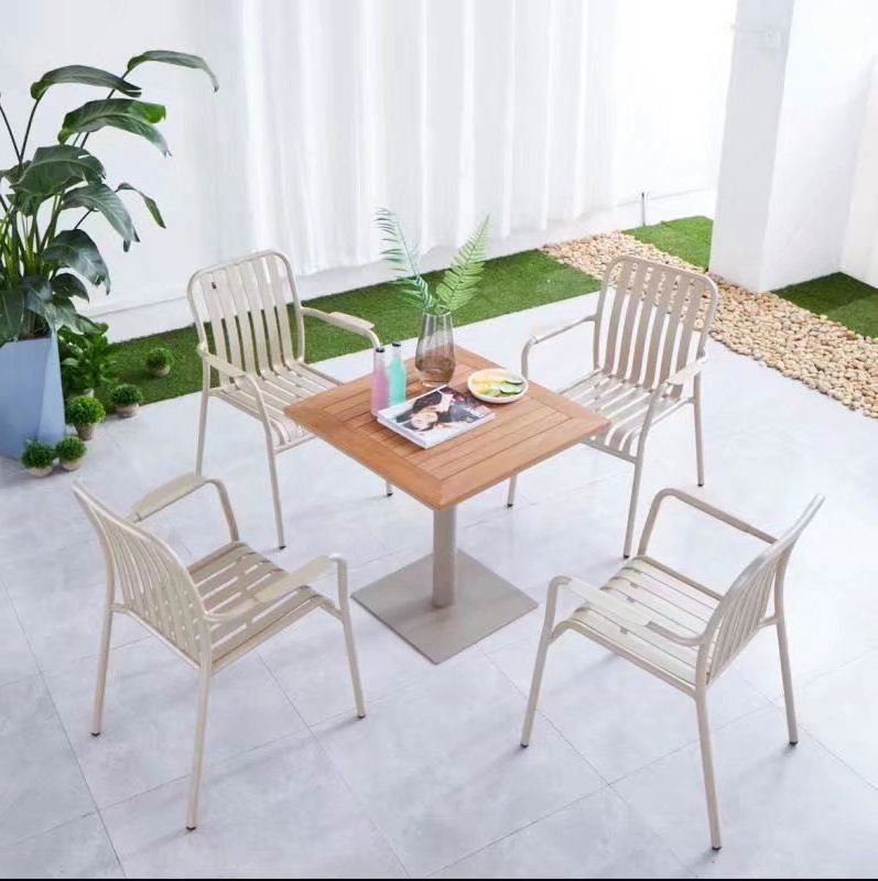 2023 Suessen Wholesale Outdoor Furniture Cheap Price Dining Chairs And Table Sets Aluminum Waterproof Chairs