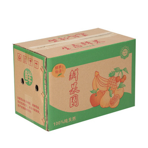 Custom Vegetable Fruit Tomato Packing Corrugated Carton Box disposable food packing box